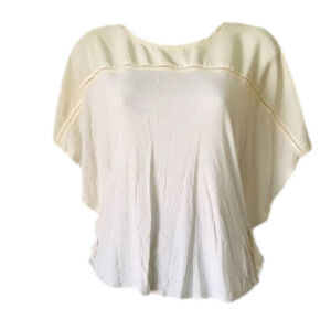 H&M • Flowy White Top with Batwing Sleeves